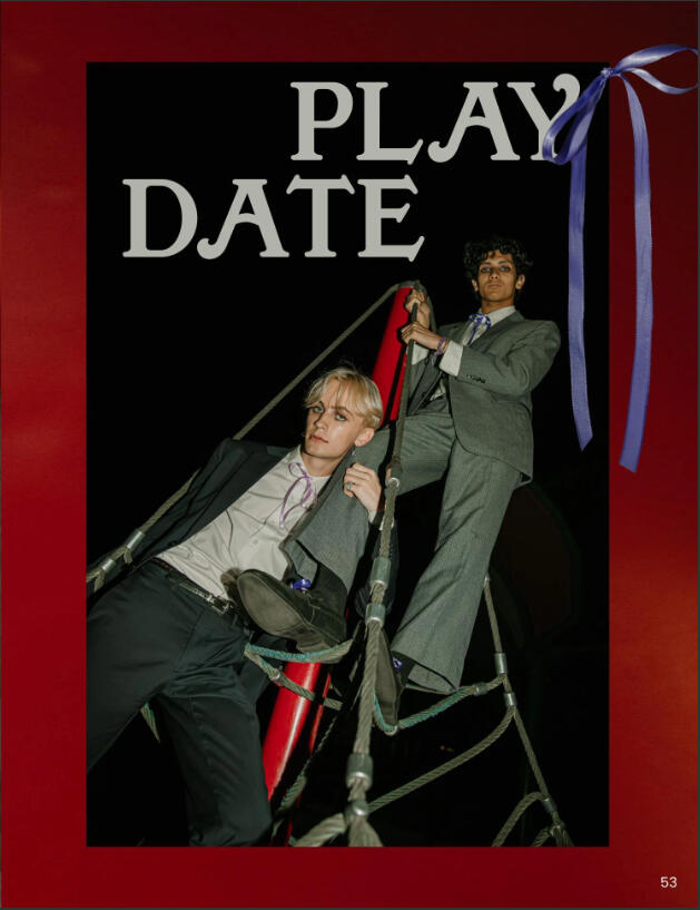 Shoot title page, Models: Leo Kupferberg, Rafee Mirza